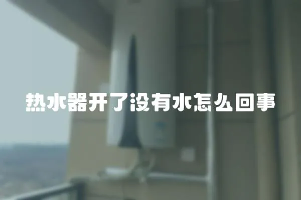 熱水器開了沒有水怎么回事