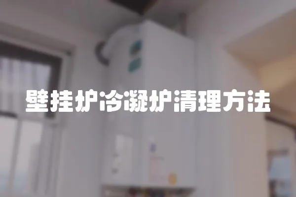 壁掛爐冷凝爐清理方法