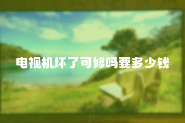 電視機壞了可修嗎要多少錢
