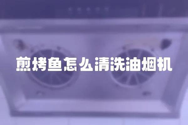 煎烤魚怎么清洗油煙機