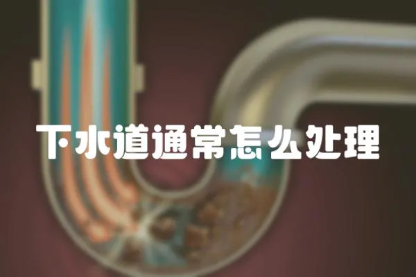 下水道通常怎么處理