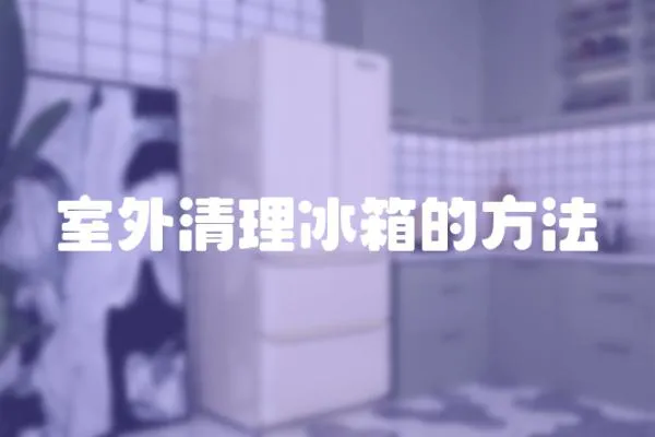 室外清理冰箱的方法
