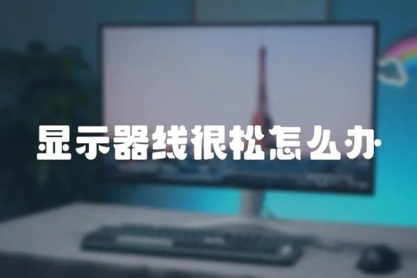 顯示器線很松怎么辦