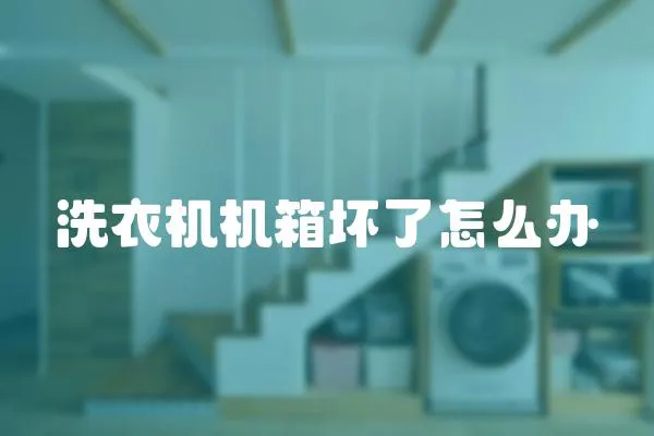 洗衣機機箱壞了怎么辦