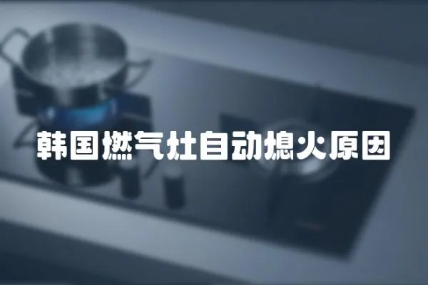 韓國燃氣灶自動熄火原因