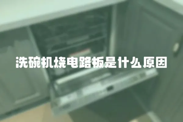洗碗機燒電路板是什么原因