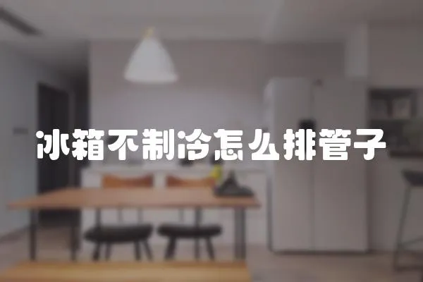 冰箱不制冷怎么排管子