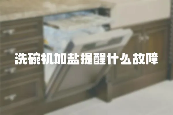 洗碗機(jī)加鹽提醒什么故障