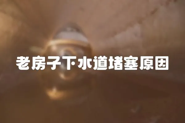 老房子下水道堵塞原因