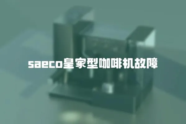 saeco皇家型咖啡機故障