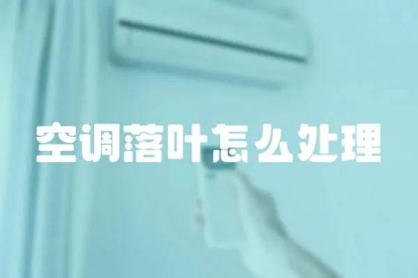 空調(diào)落葉怎么處理