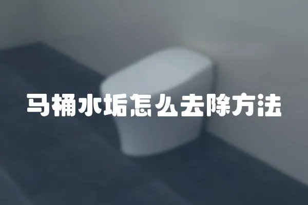 馬桶水垢怎么去除方法