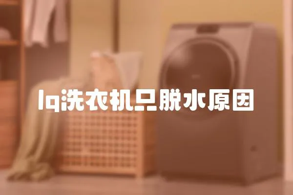 lg洗衣機只脫水原因