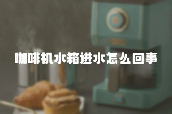 咖啡機水箱進水怎么回事