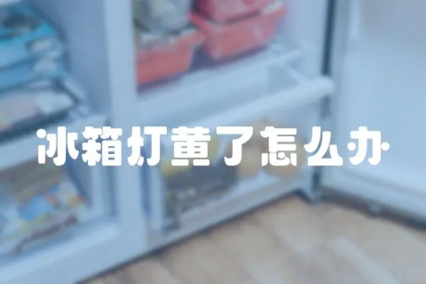 冰箱燈黃了怎么辦