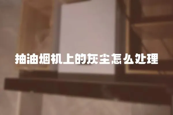 抽油煙機上的灰塵怎么處理