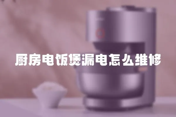 厨房电饭煲漏电怎么维修