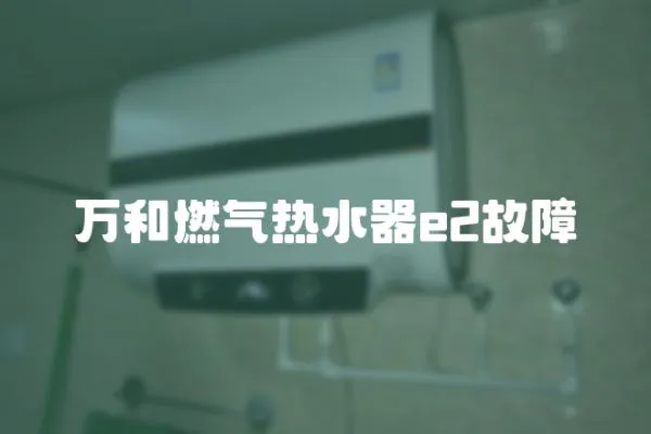 萬和燃氣熱水器e2故障