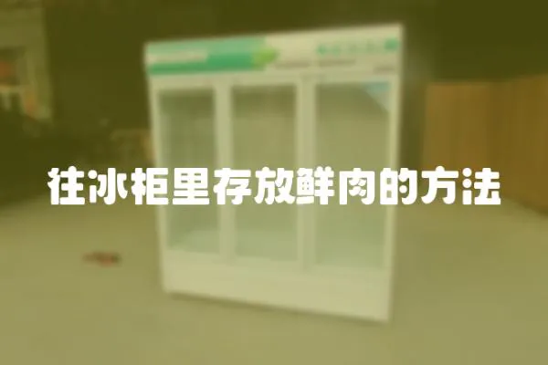往冰柜里存放鮮肉的方法