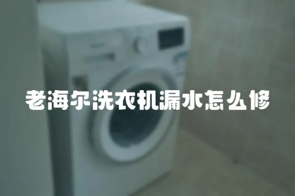 老海爾洗衣機漏水怎么修