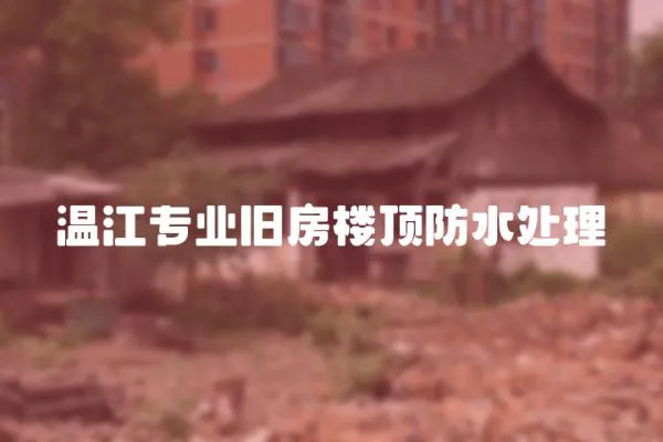 溫江專(zhuān)業(yè)舊房樓頂防水處理