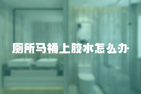 廁所馬桶上膠水怎么辦