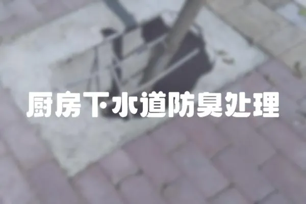 廚房下水道防臭處理