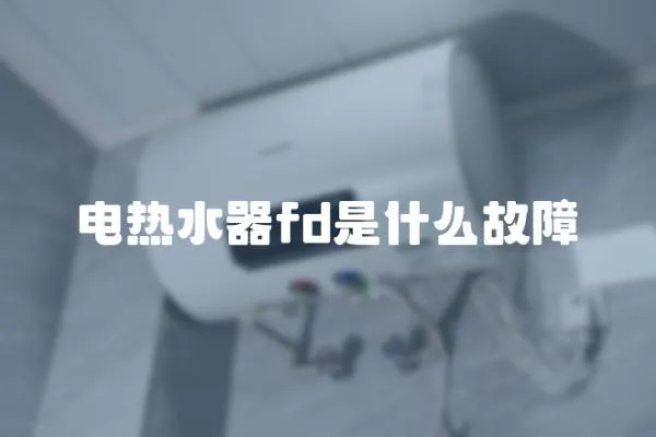 電熱水器fd是什么故障