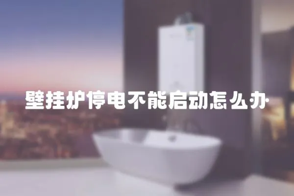 壁掛爐停電不能啟動怎么辦