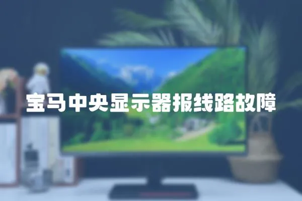 寶馬中央顯示器報線路故障