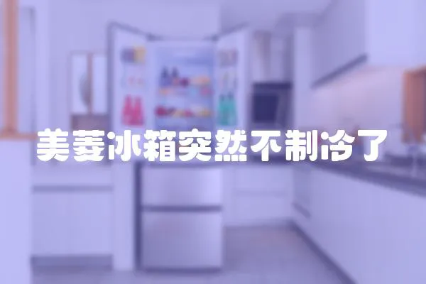美菱冰箱突然不制冷了