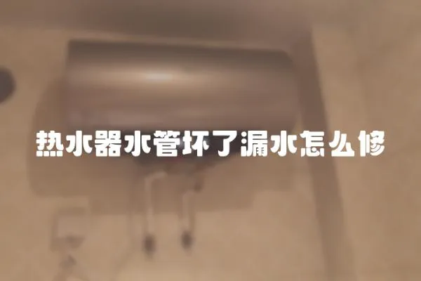熱水器水管壞了漏水怎么修