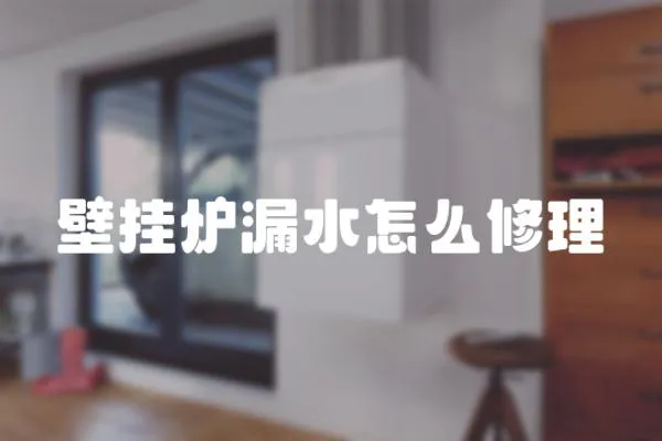 壁掛爐漏水怎么修理