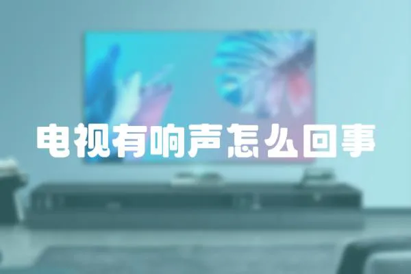 電視有響聲怎么回事