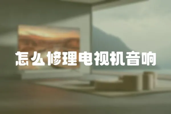 怎么修理電視機音響