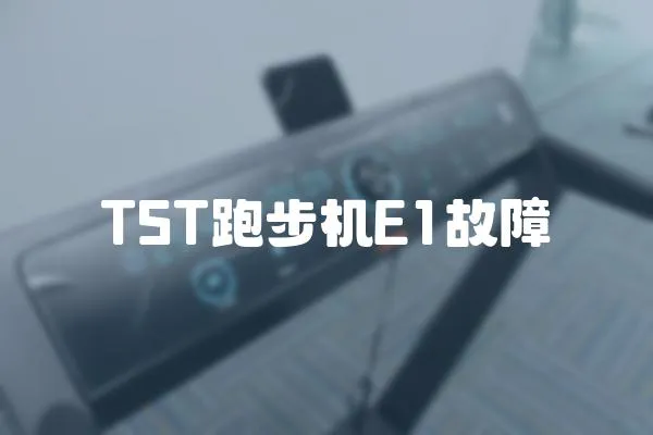 TST跑步機E1故障
