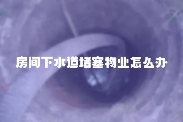 房間下水道堵塞物業怎么辦