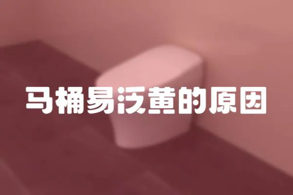 馬桶易泛黃的原因