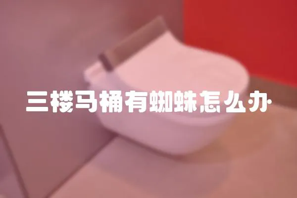 三樓馬桶有蜘蛛怎么辦