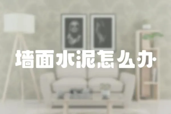 墻面水泥怎么辦