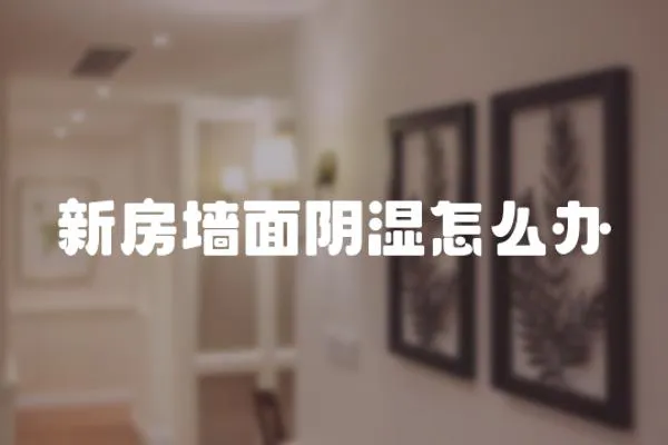 新房墻面陰濕怎么辦
