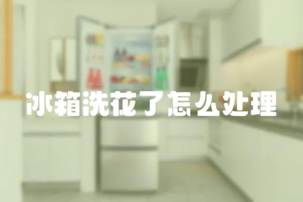 冰箱洗花了怎么處理