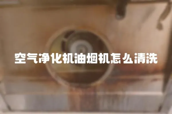 空氣凈化機油煙機怎么清洗