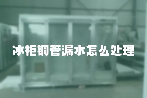 冰柜銅管漏水怎么處理