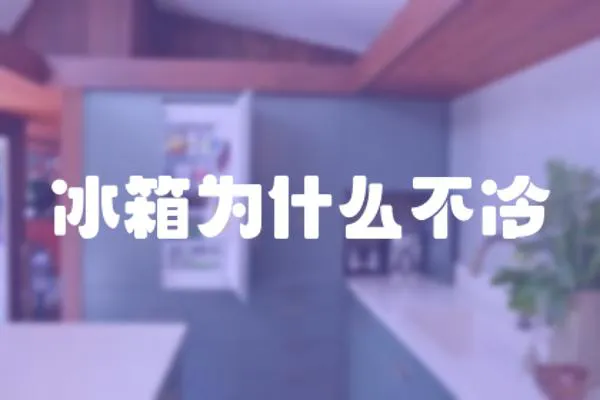 冰箱為什么不冷