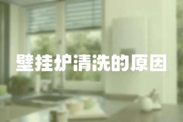 壁掛爐清洗的原因