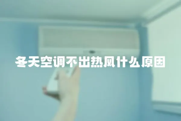 冬天空調不出熱風什么原因