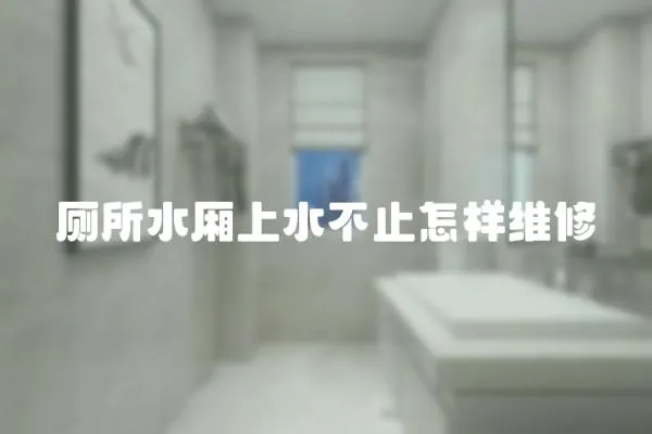 廁所水廂上水不止怎樣維修