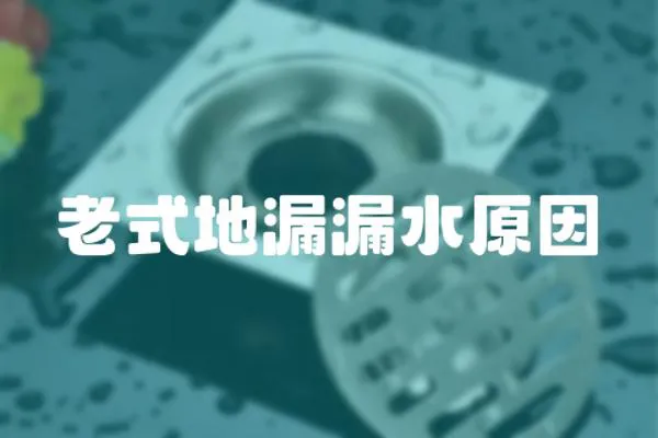老式地漏漏水原因