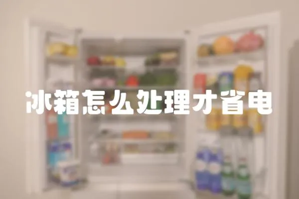 冰箱怎么處理才省電